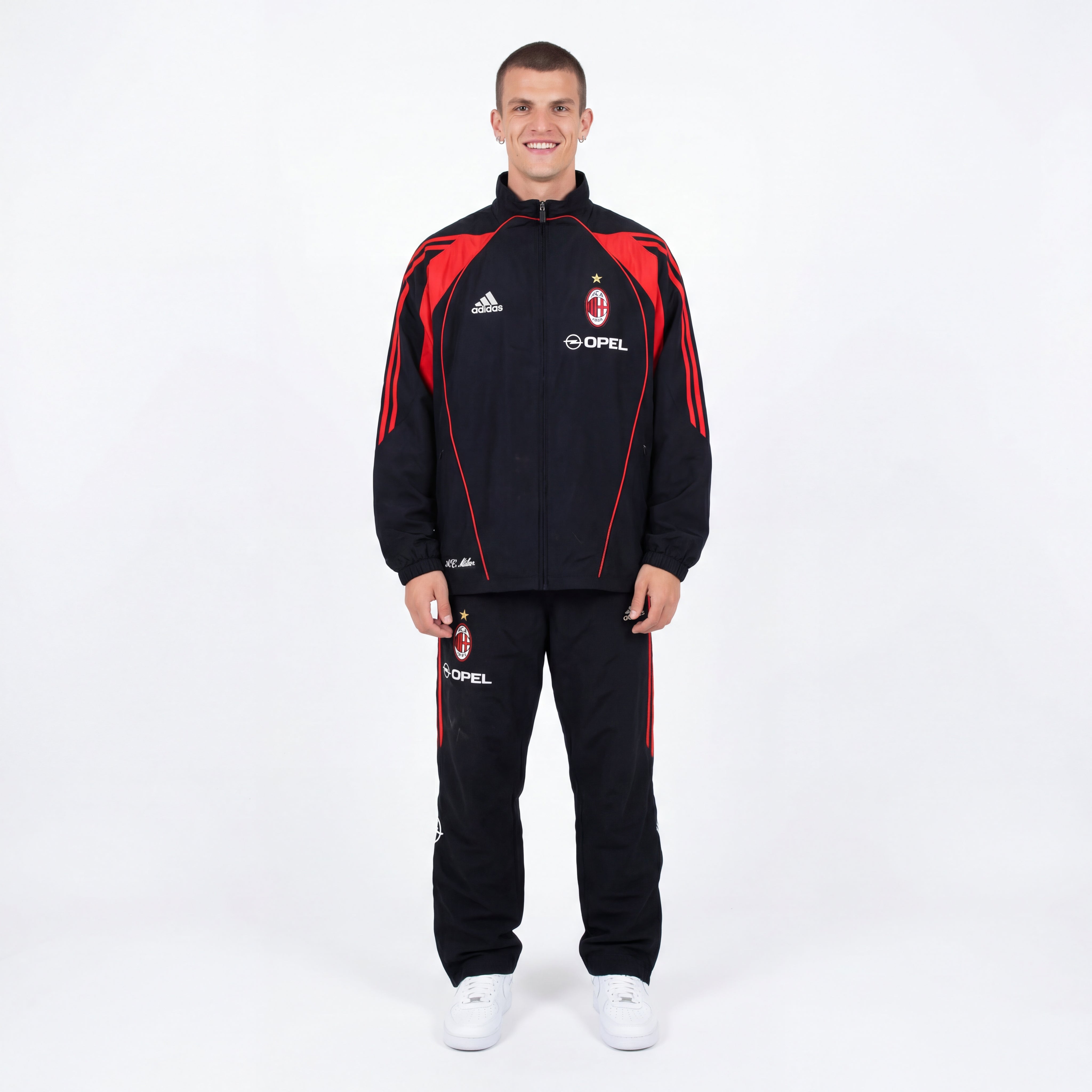 Adidas x AC Mailand Vintage-Jacke 2003/04