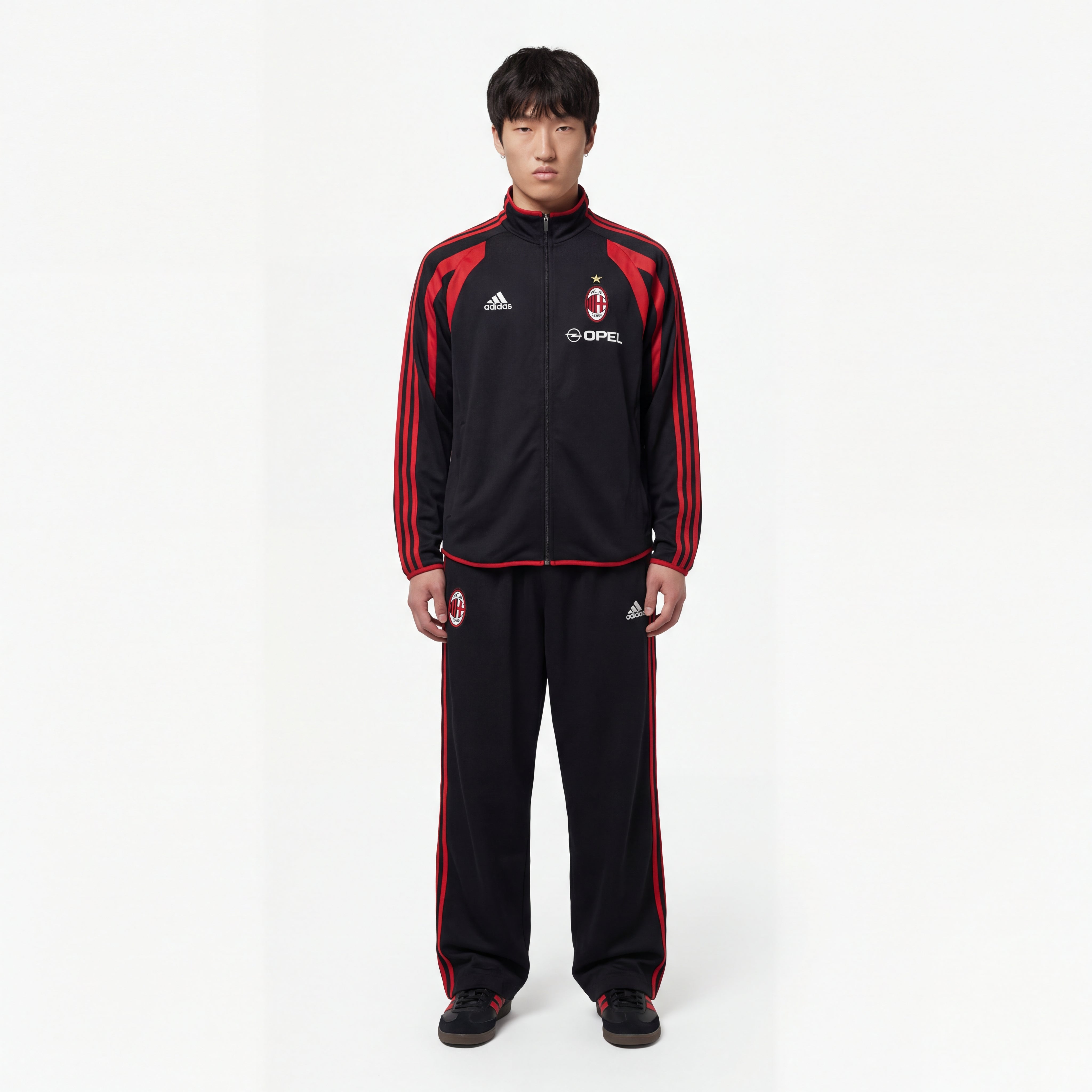 Adidas x AC Mailand Vintage-Jacke 2003/2004