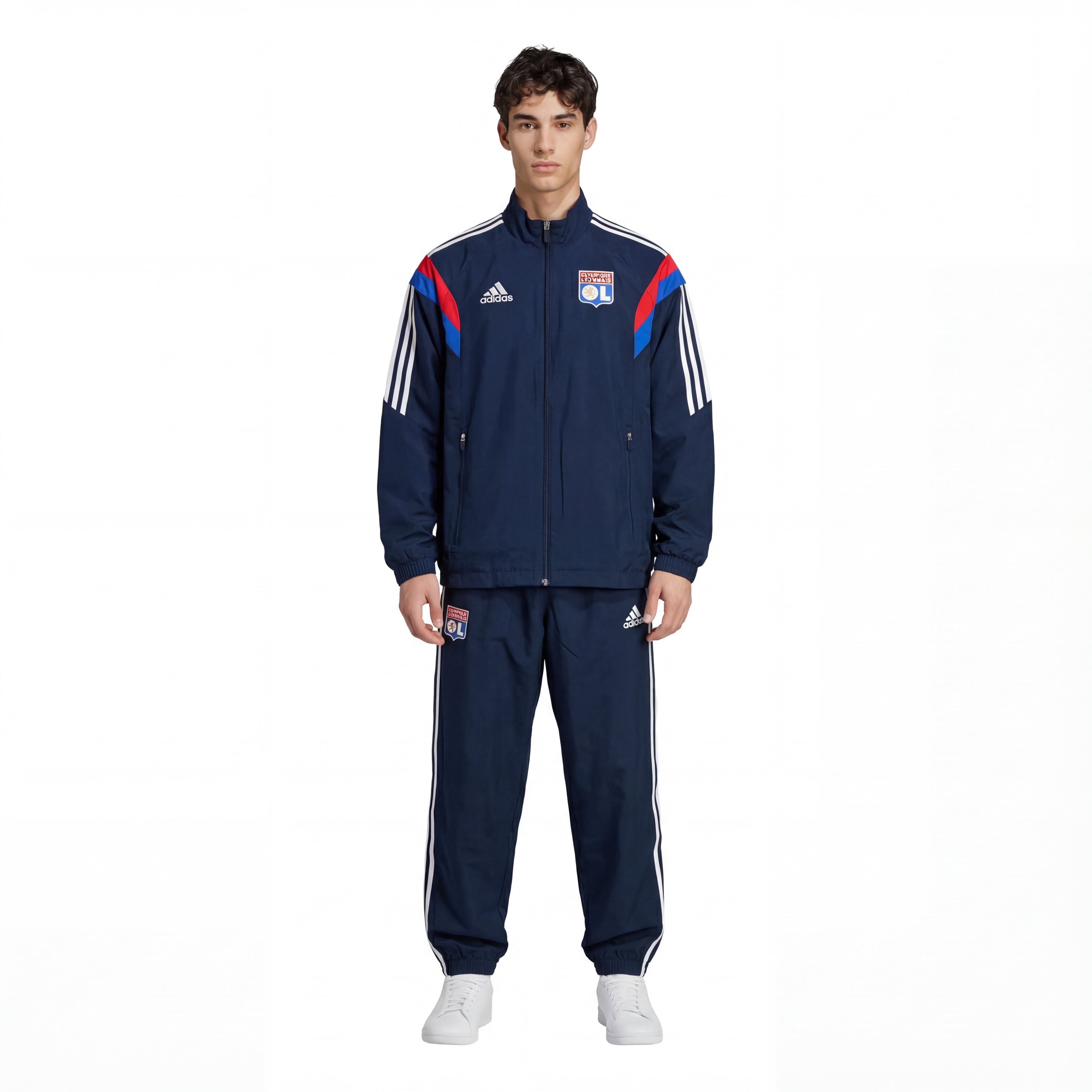 Vintage-Jacke von Adidas x Olympique Lyon