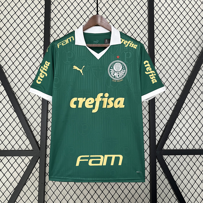 Trikot 2024∕25 Palmeiras zu Hause+Alle Sponsoren