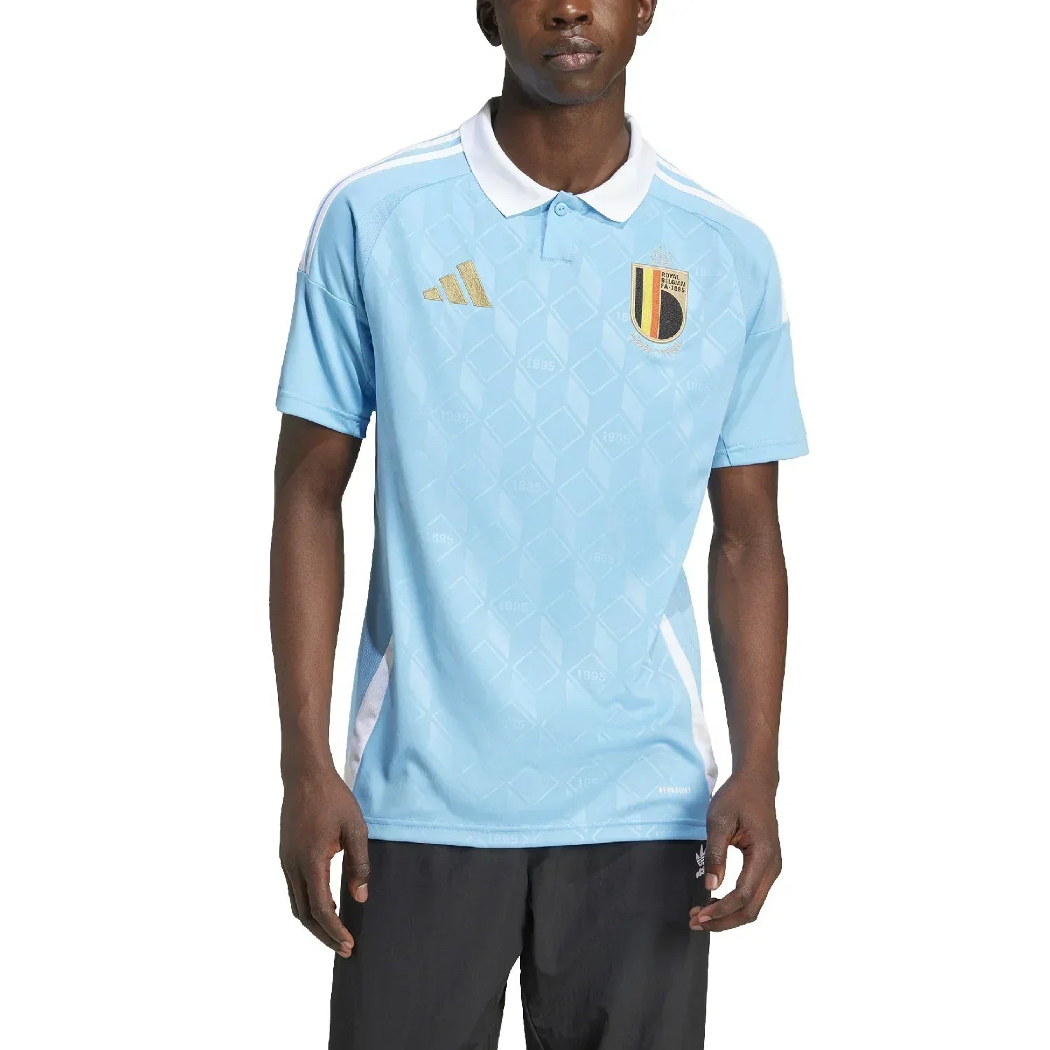 Trikot Bélgica Away 24/25 s/n° Torcedor Adidas Masculino - Azul celeste