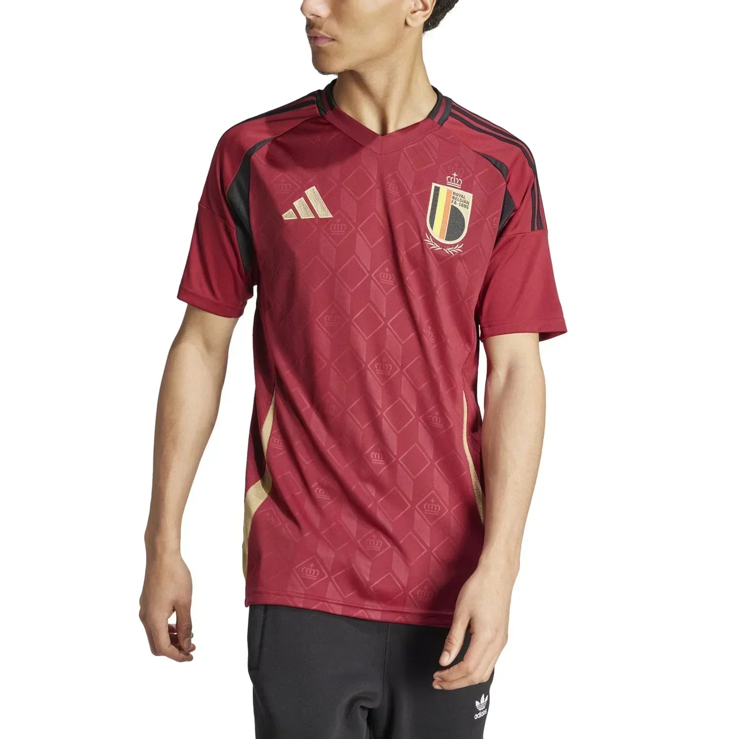 Trikot Bélgica Home 24/25 s/n° Torcedor Adidas Masculino - Grená