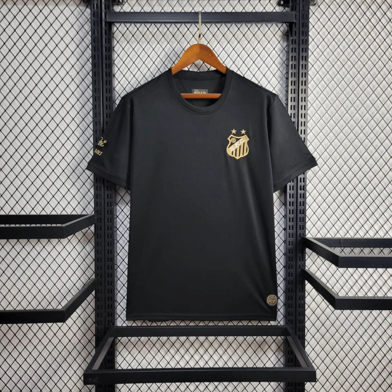 Jersey Comemorativa Santos 25/26 Pelé 1.000 Gols - Preto