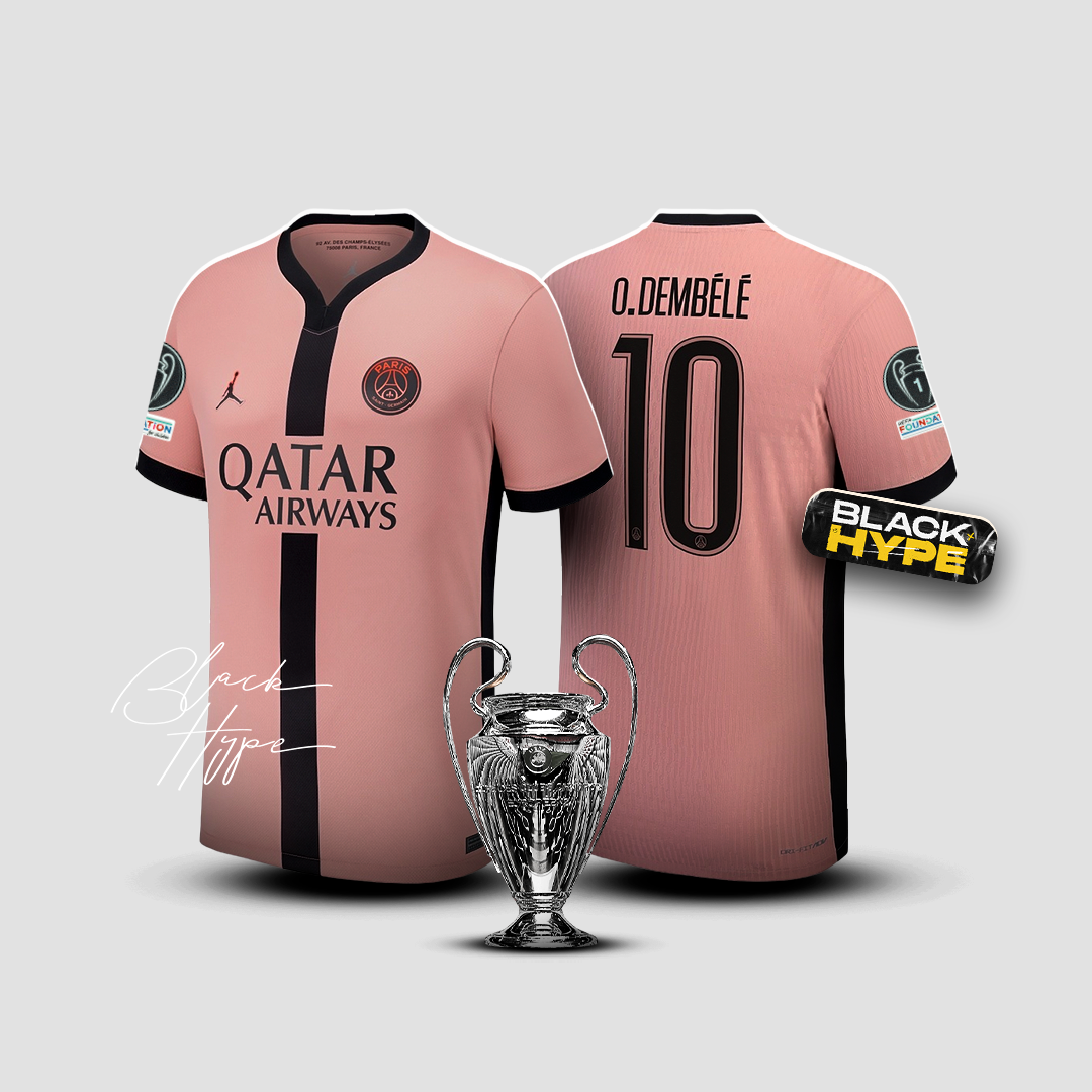 Jersey Dembele PSG 24/25 Drittes - Champions League