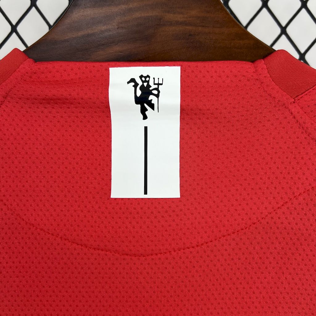 Trikot von Manchester United Manga Longa Retro 2007/08 Home UCL