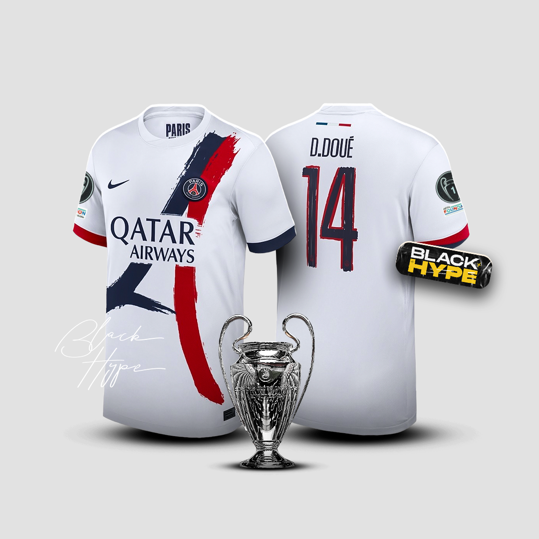 Trikot Doué PSG 24/25 Auswärts – Champions League