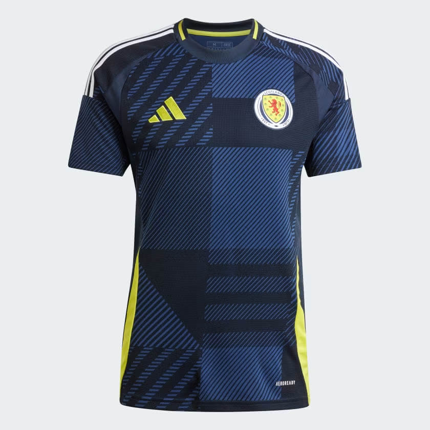 Jersey Escócia Home 24/25 s/n° Torcedor Adidas Masculino - Azul marinho