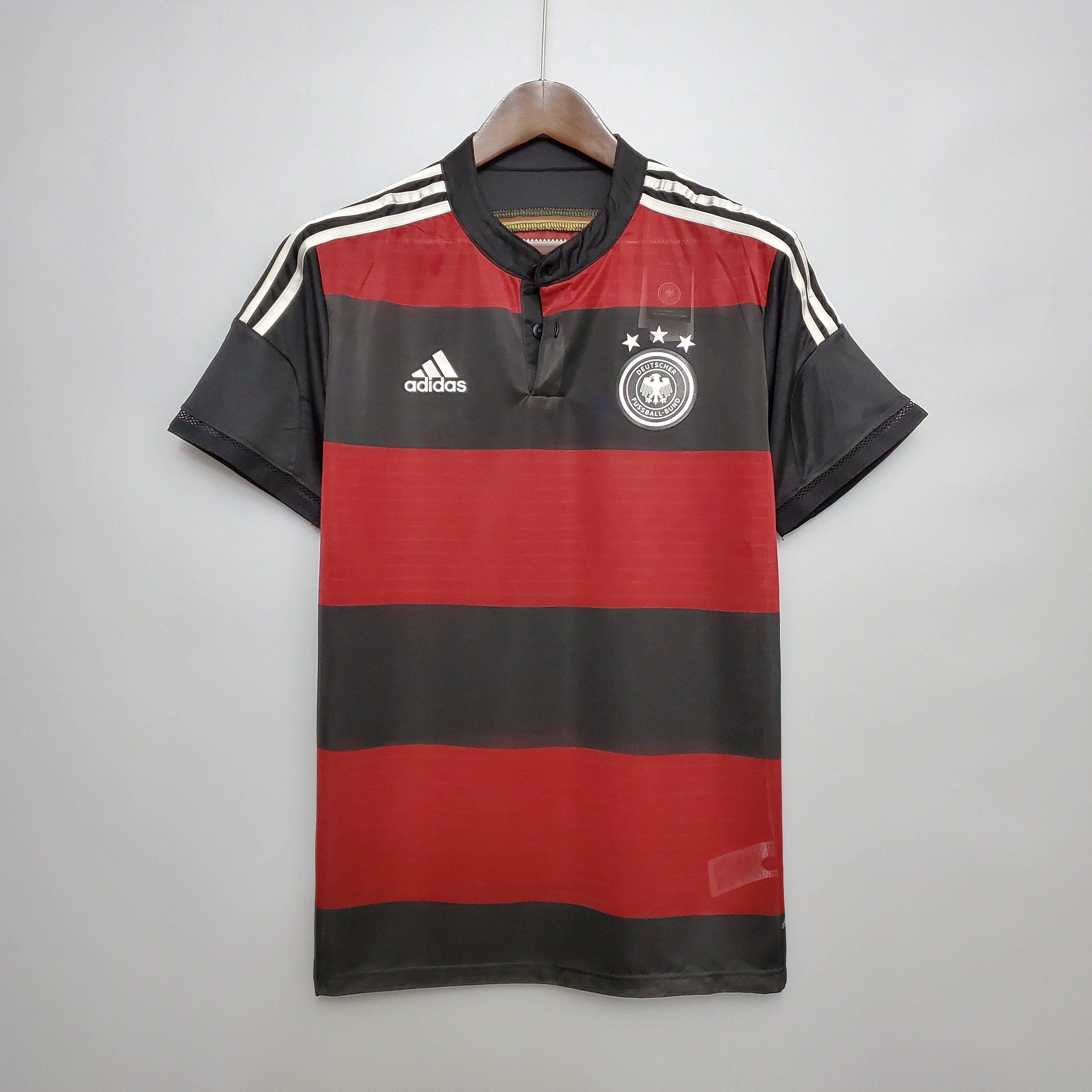 Trikot Retro Seleção Alemanha 2014/14 Auswärts