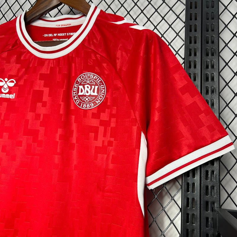 Jersey Seleção Dinamarca 24/25 - Home - Vermelha