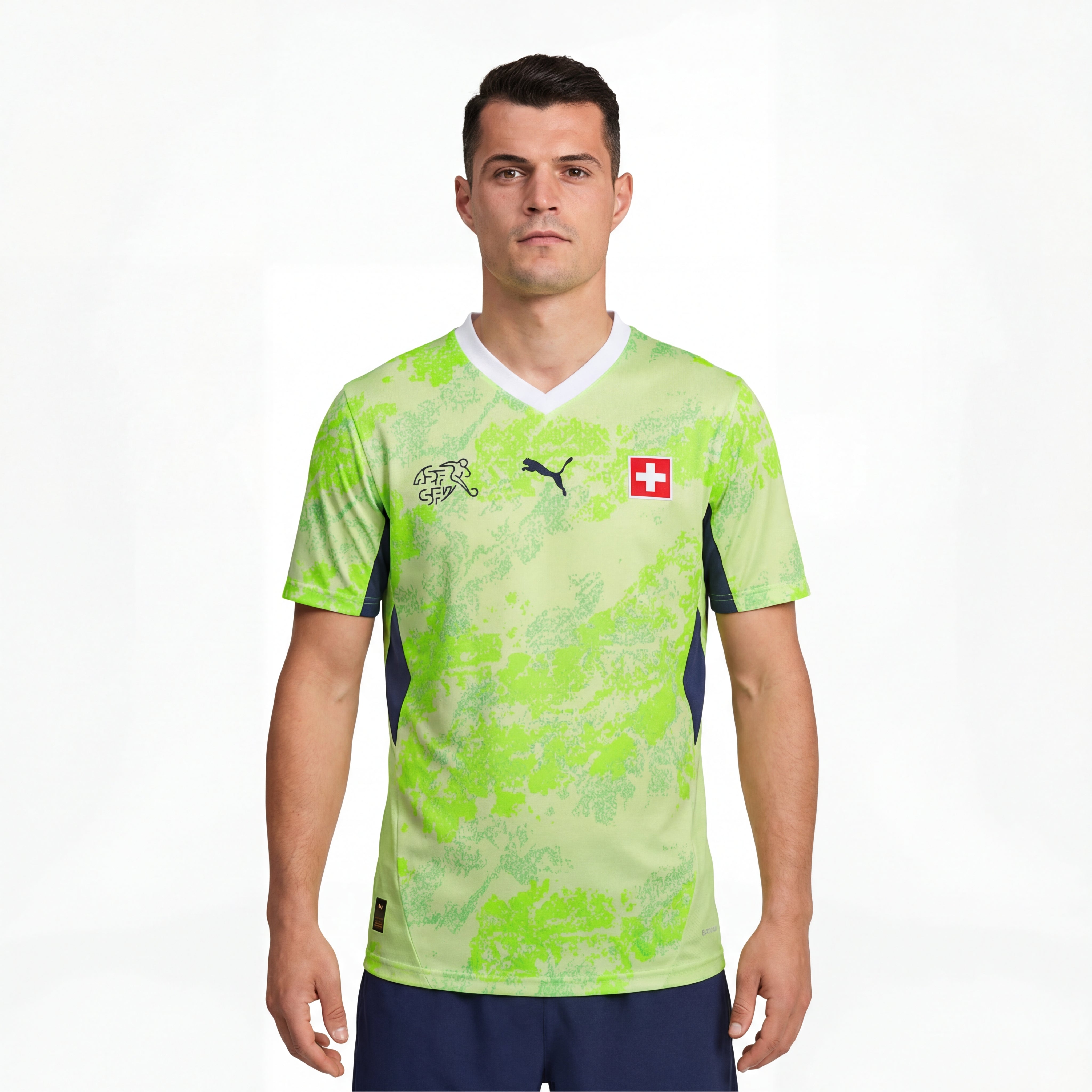 Auswärtstrikot der Schweiz für Spieler bei der Weltmeisterschaft 2026