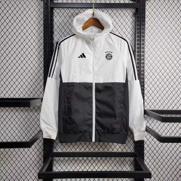 Windjacke Bayern de Munique 24/25 - Branco e Preto