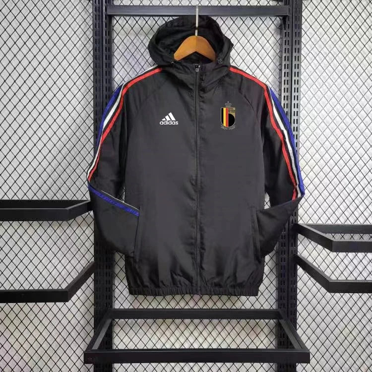 Windjacke Bélgica 24/25 - Preto e Vermelho