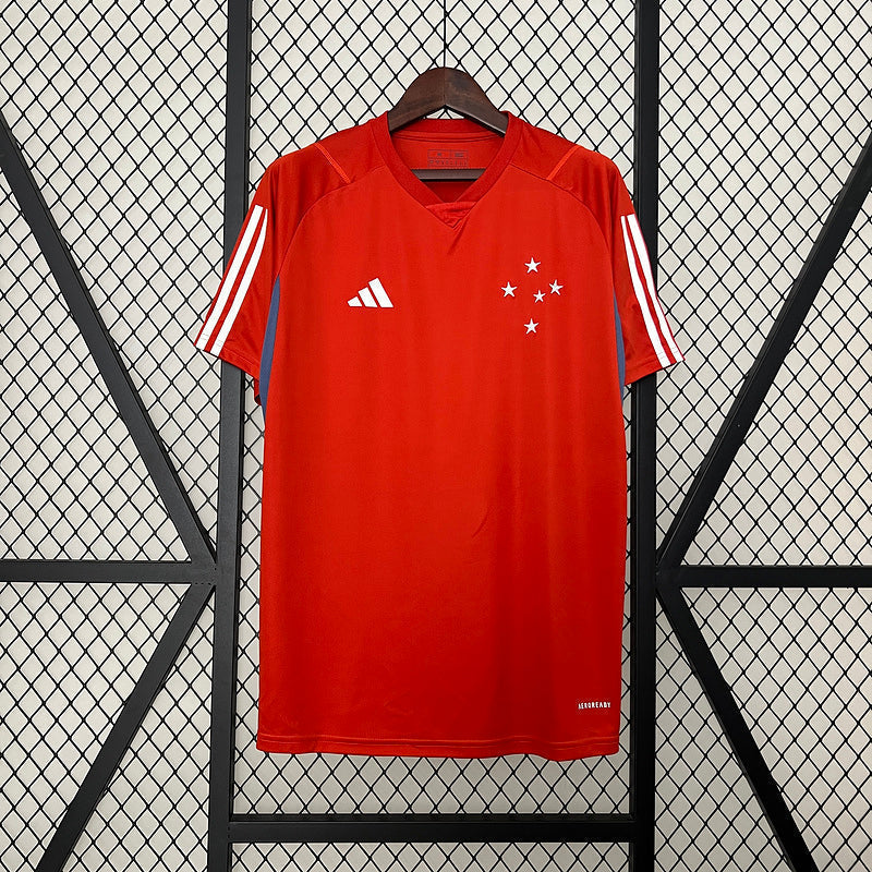 Jersey 24∕25 Cruzeiro Training Wear Red  All sponsors