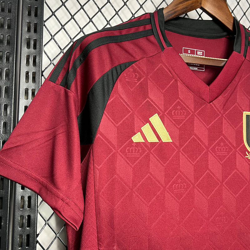 Jersey Bélgica 24/25 Adidas - Vermelha Home