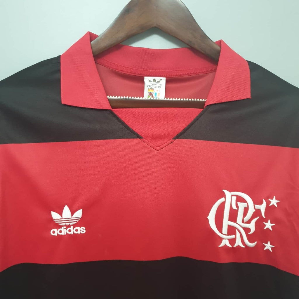 Jersey Flamengo Retrô 1982 Vermelha e Preta - Adidas