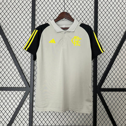 Jersey Flamengo Treino 24/25 Cinza Polo