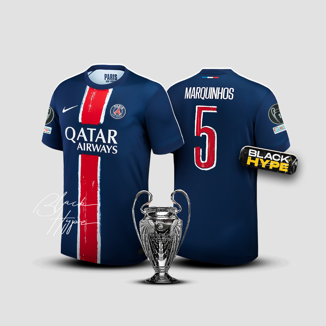 マルキーニョス PSG 24/25 ホームユニフォーム - チャンピオンズリーグ