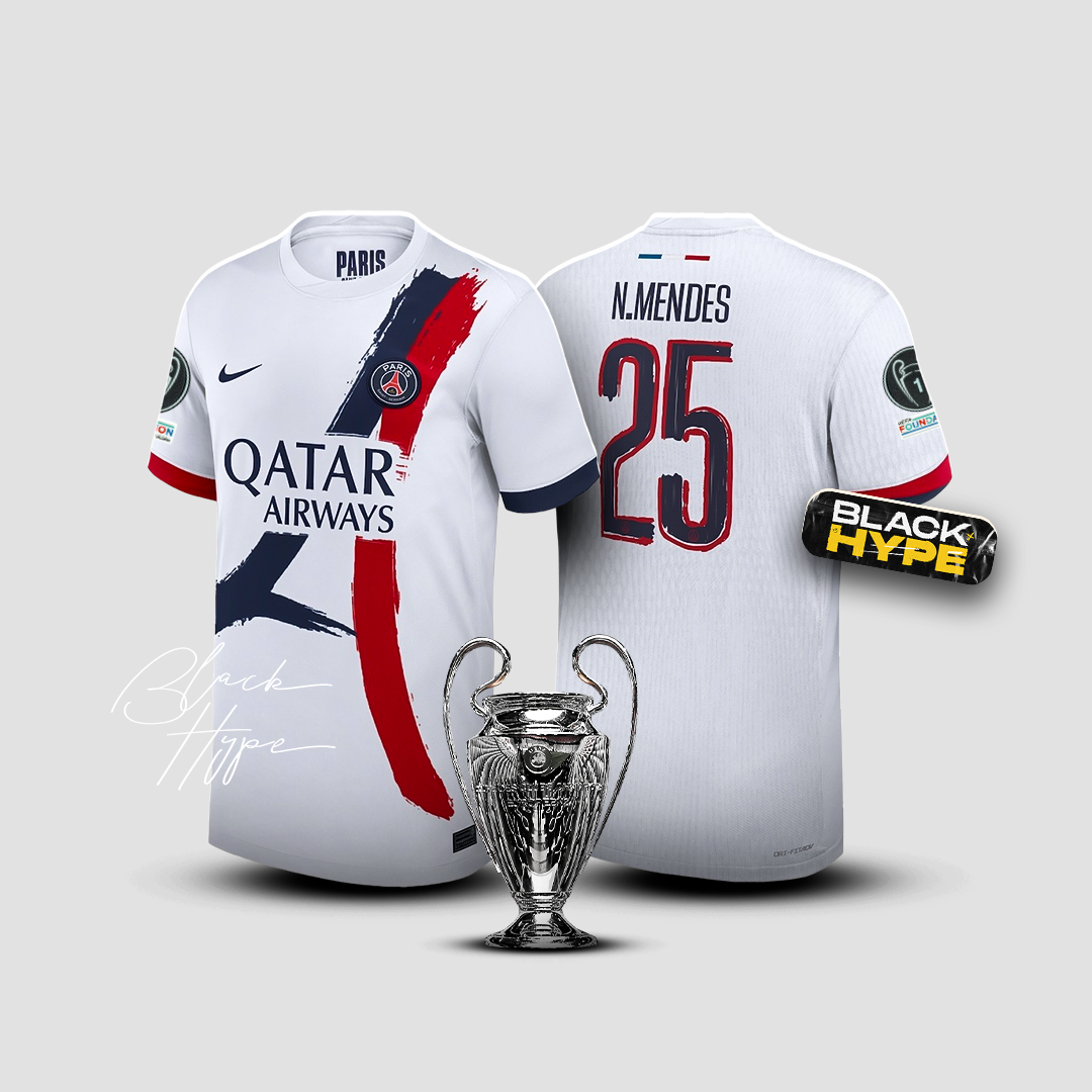 ジャージ ヌーノ・メンデス PSG 24/25 アウェイ - チャンピオンズリーグ