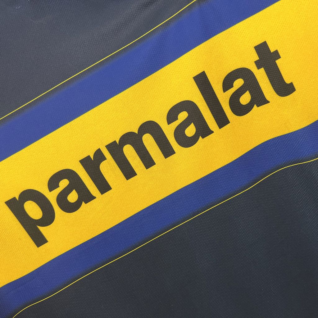 Jersey Parma Retrô 1999/00 Away Azul e Amarela