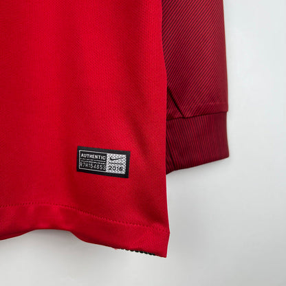Jersey Portugal Retro 2016 Longsleeve Red
