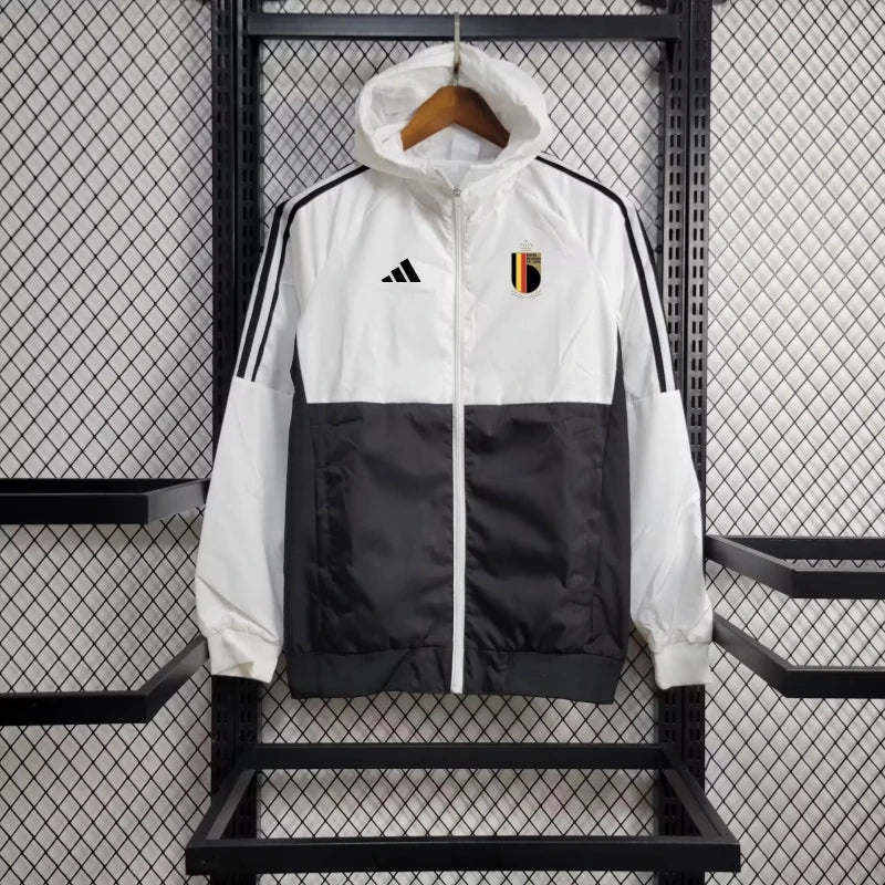 Windjacke Bélgica 24/25 - Branco e Preto 