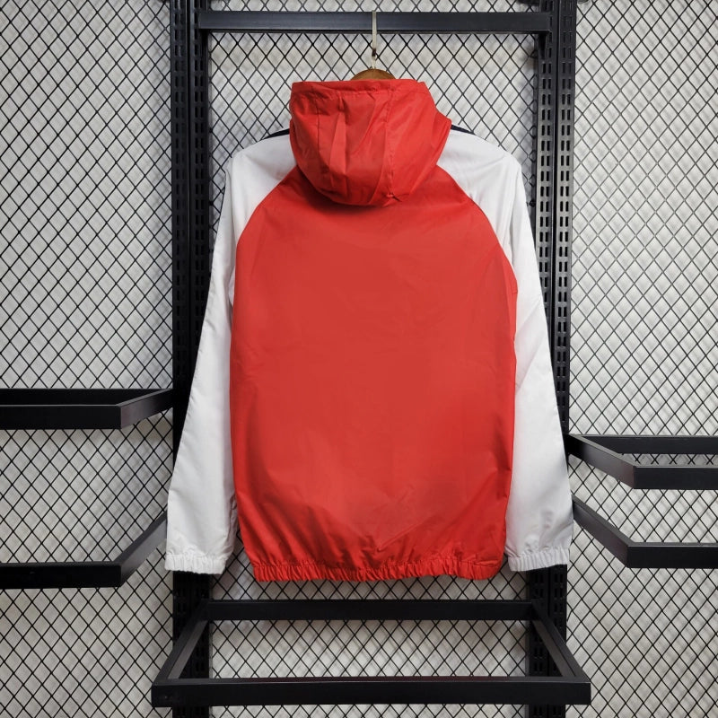 Windjacke Internacional 24/25 - Branco e Vermelho 