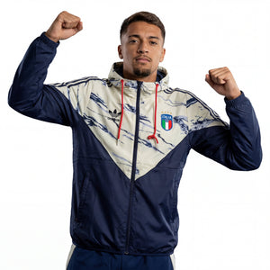 Windbreaker Italy 24/25 - Blau & Weiß 
