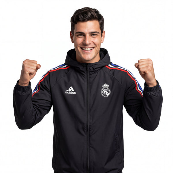 Windbreaker Real Madrid 24/25 - Schwarz Rot 